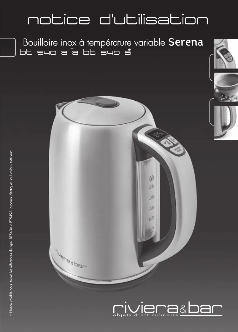 Página 1 del manual Manual de usuario Riviera & Bar Serena