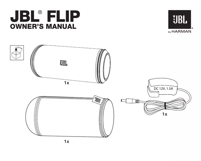 Page 1 de la notice Manuel utilisateur JBL Flip 5
