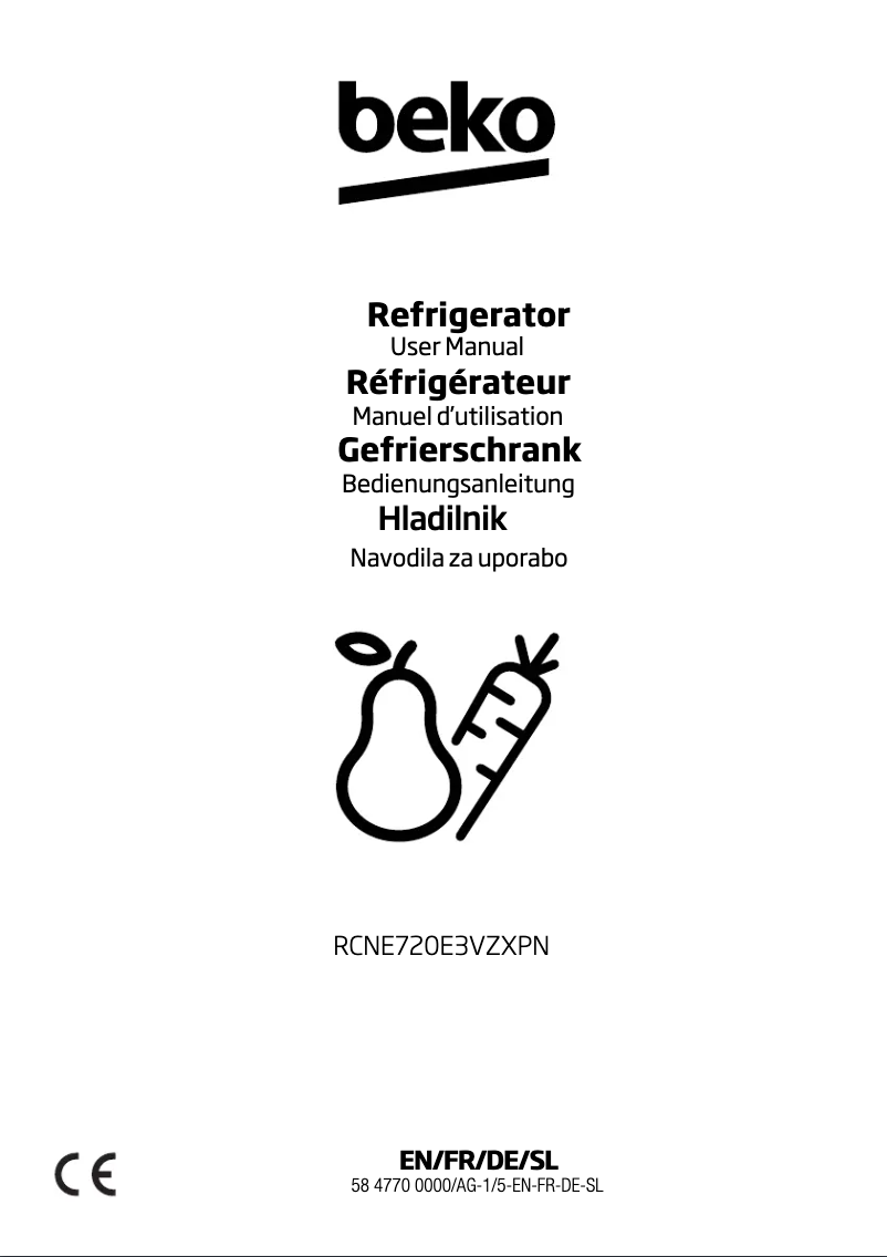 Image de la première page du manuel de l'appareil RCNE720E3VZXPN