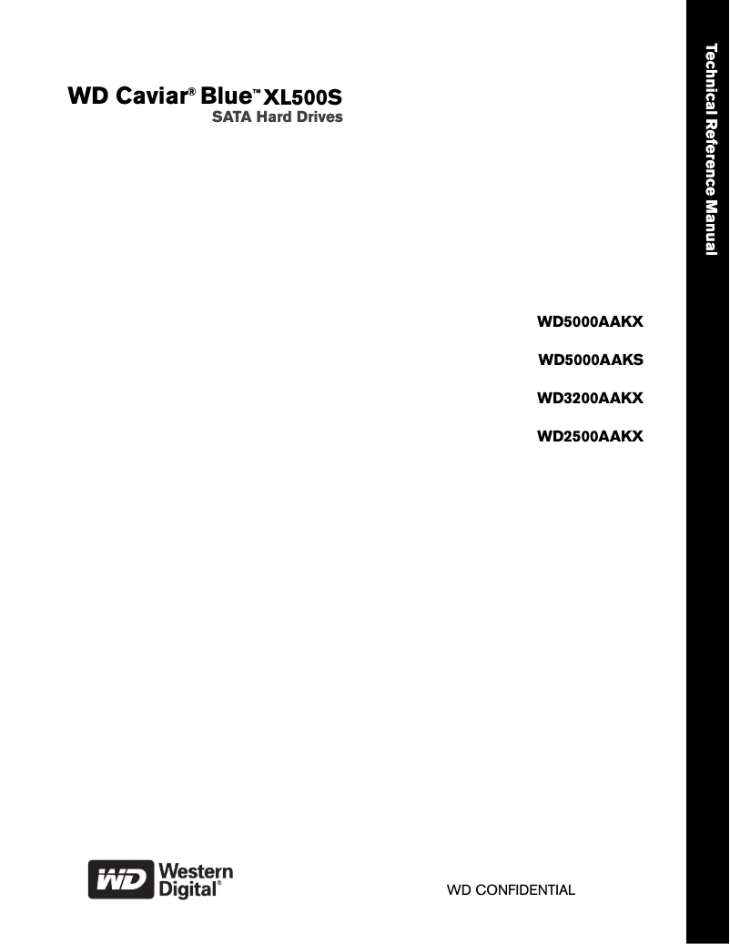 Page 1 de la notice Manuel utilisateur Western Digital Blue