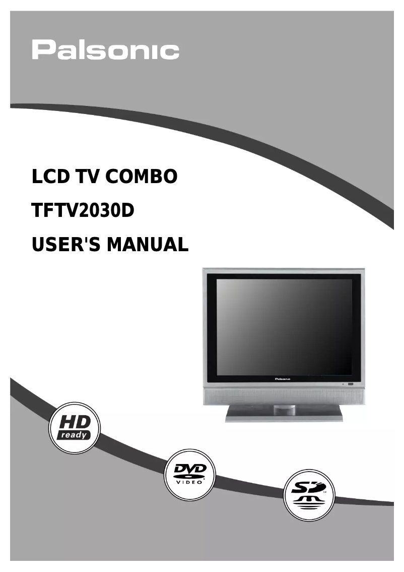 Image de la première page du manuel de l'appareil TFTV2030D