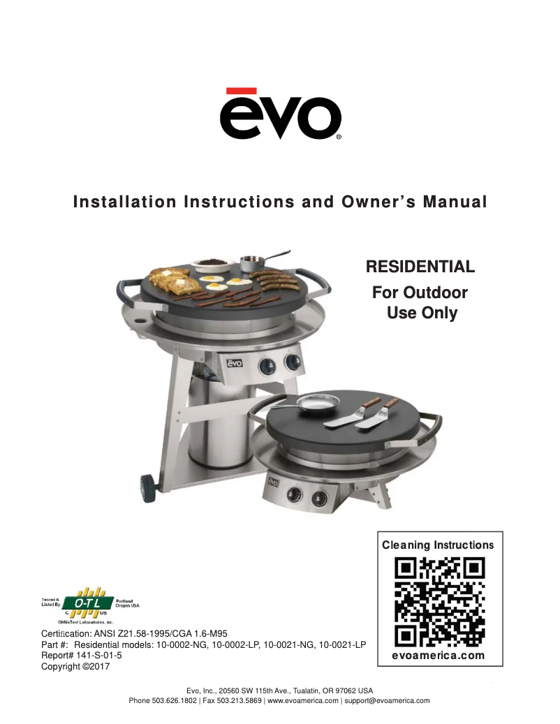 Image de la première page du manuel de l'appareil 10-0021-NG