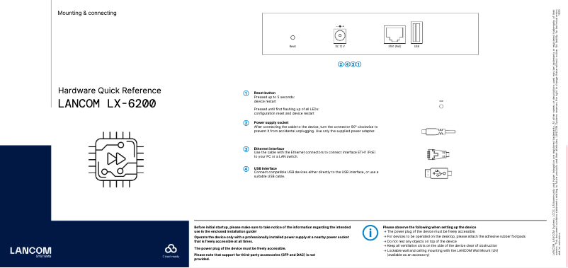 Page n°1 - Manuel utilisateur Lancom LX-6200