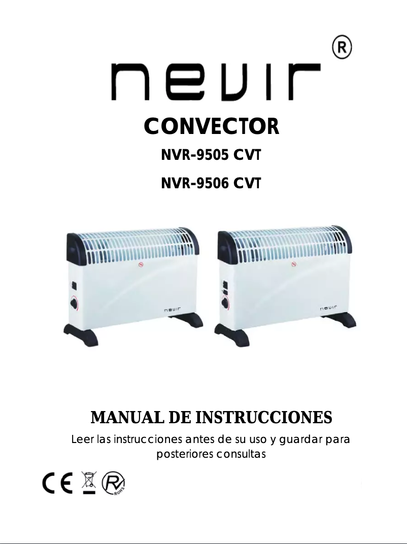 Page n°1 - Manuel utilisateur Nevir NVR-9505 CVT