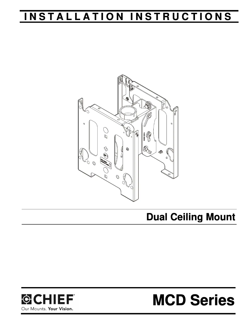 Page 1 de la notice Manuel utilisateur Chief MCD6364