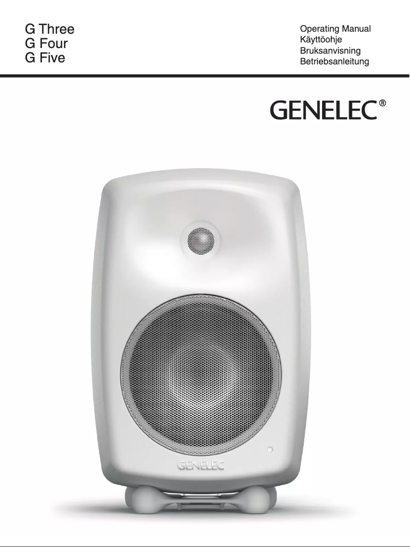 Image de la première page du manuel de l'appareil G3