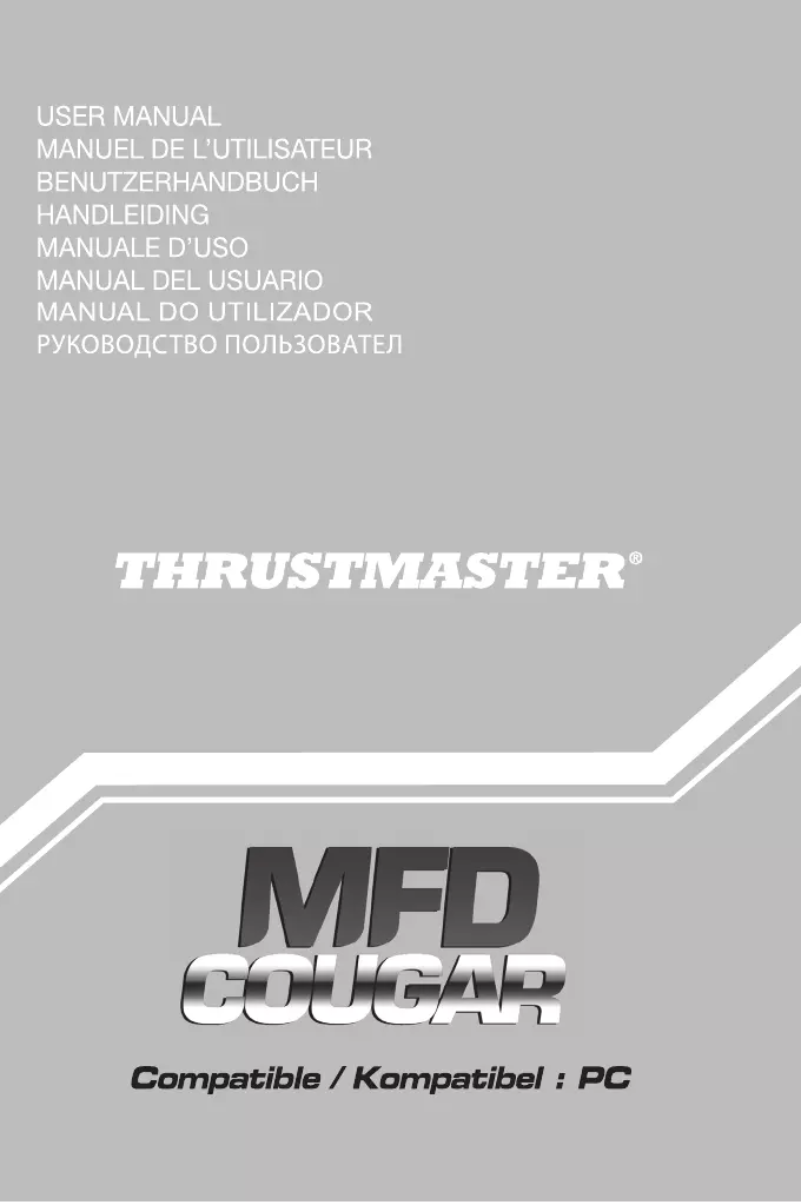Página 1 del manual Manual de usuario Thrustmaster MFD Cougar Pack