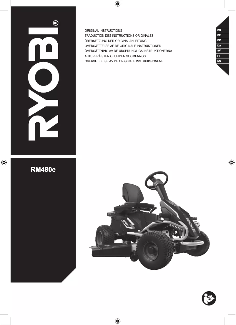 Page n°1 - Manuel utilisateur RYOBI RM480E