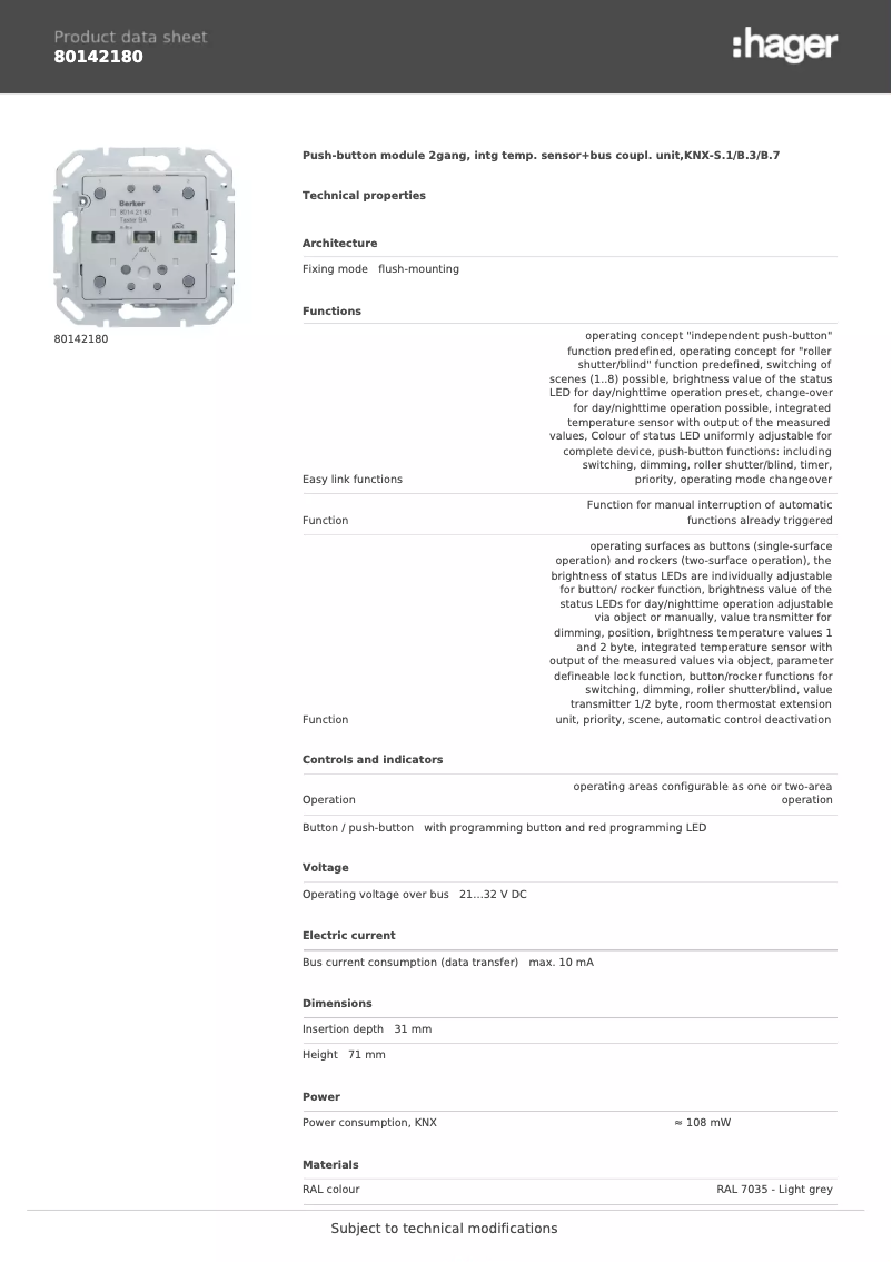 Image de la première page du manuel de l'appareil 80142180