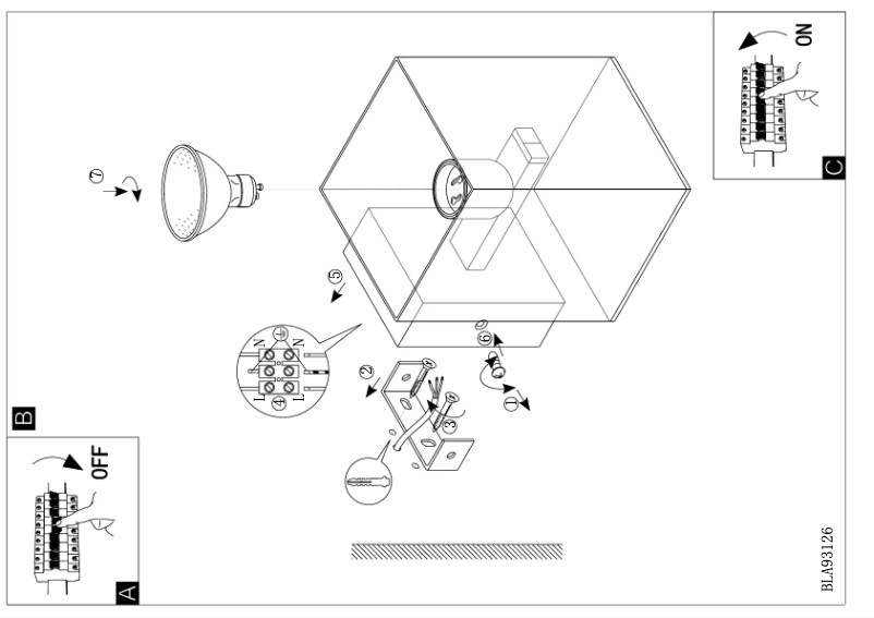 Page 1 de la notice Manuel utilisateur Eglo Madras 2