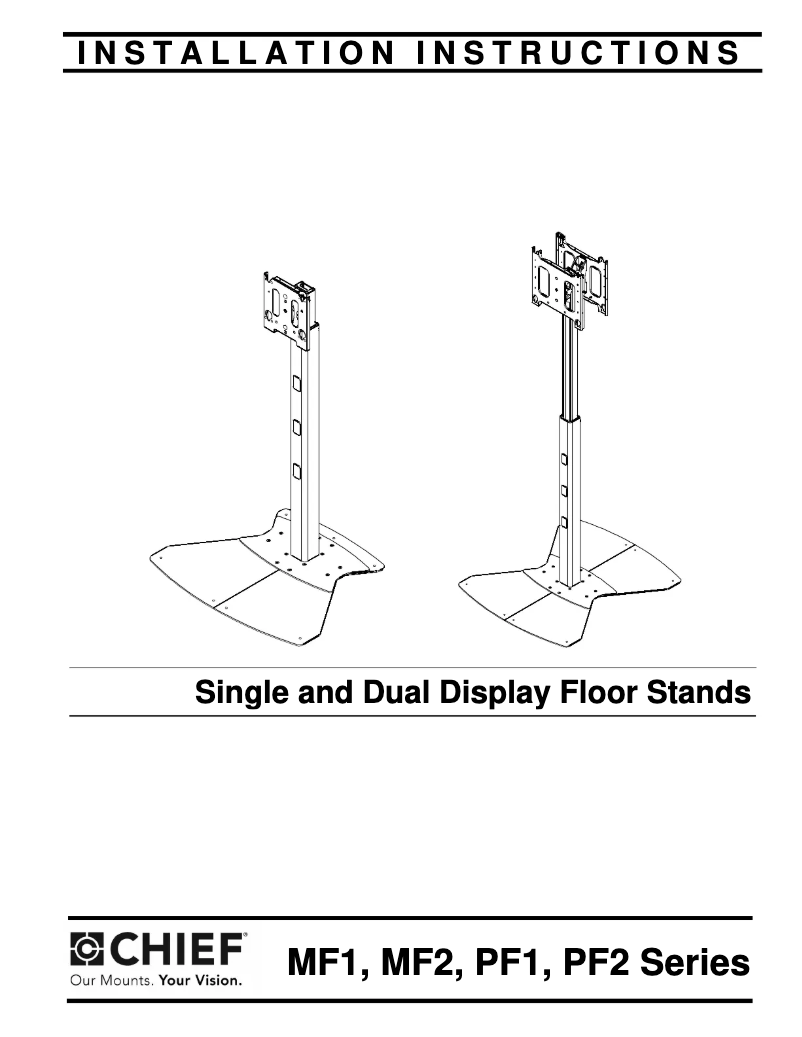 Page n°1 - Manuel utilisateur Chief PF12000B
