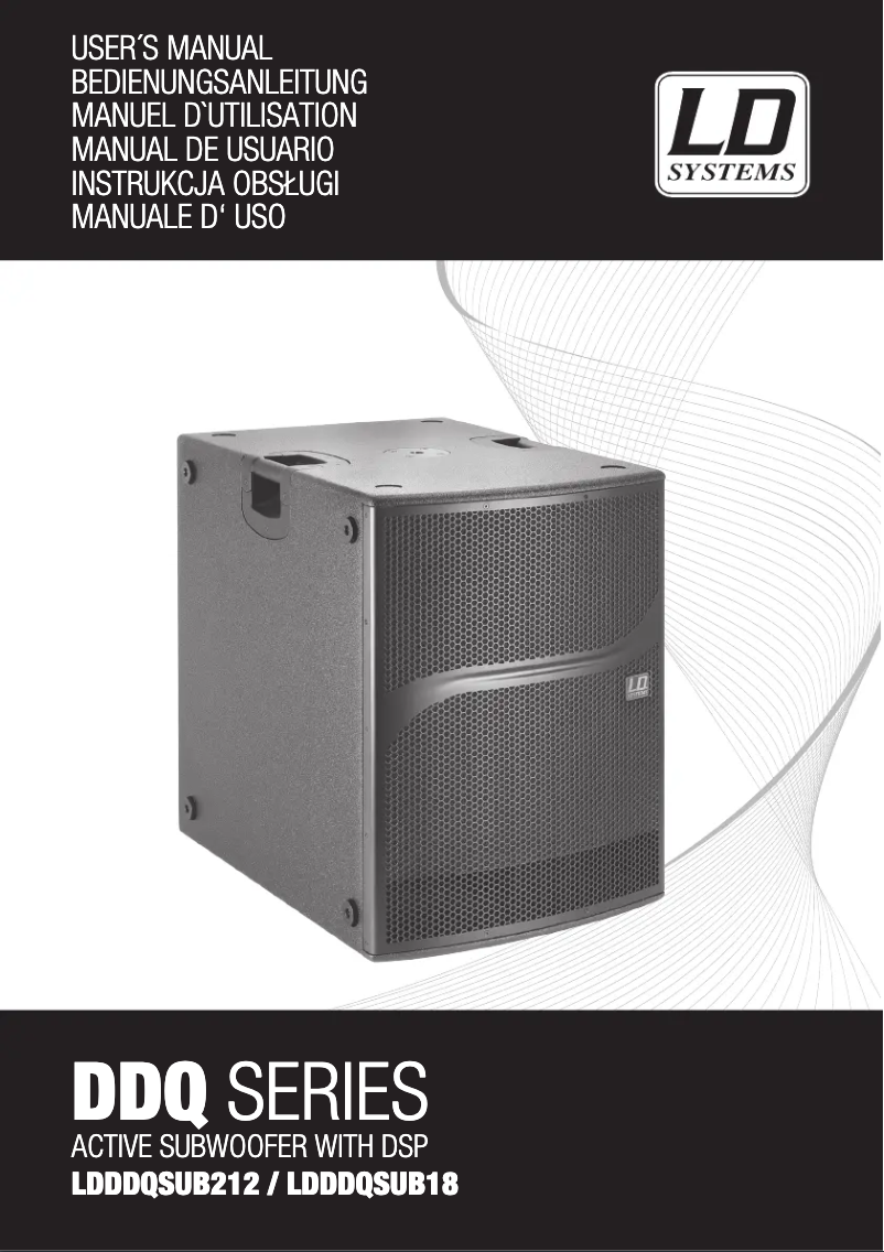 Page 1 de la notice Manuel utilisateur LD Systems DDQ SUB 18