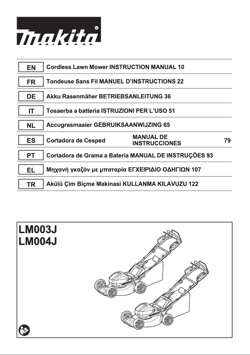 Page 1 de la notice Manuel utilisateur Makita LM004J