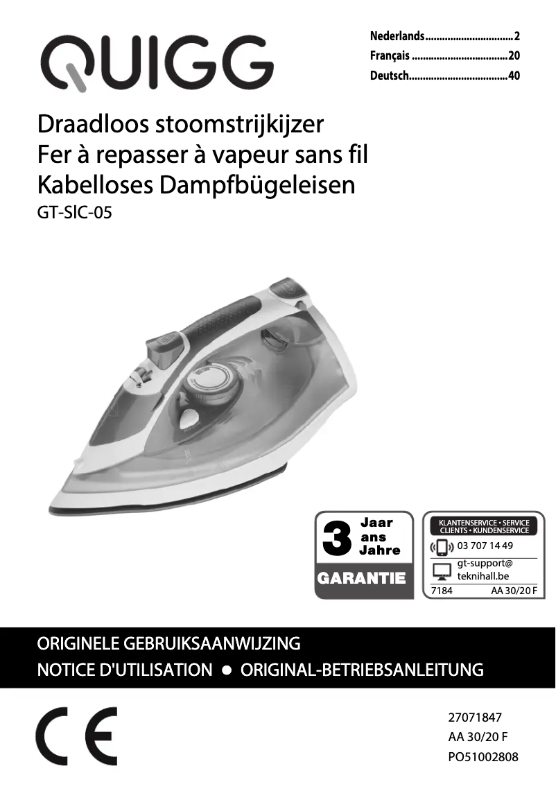 Page 1 de la notice Manuel utilisateur GlobalTronics GT-SIC-05