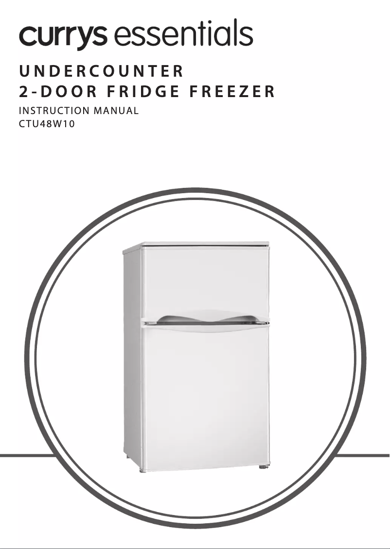 Page 1 de la notice Manuel utilisateur Currys Essentials CTU48W10