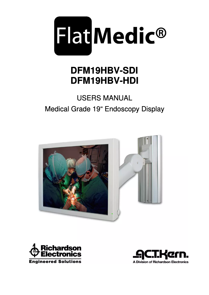 Page 1 de la notice Manuel utilisateur Canvys MD-DFM19-ENDO