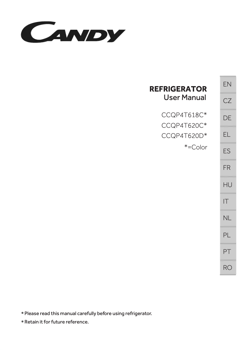Image de la première page du manuel de l'appareil CCQP4T618CX