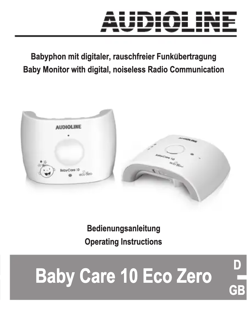 Image de la première page du manuel de l'appareil Baby Care 10 Eco Zero