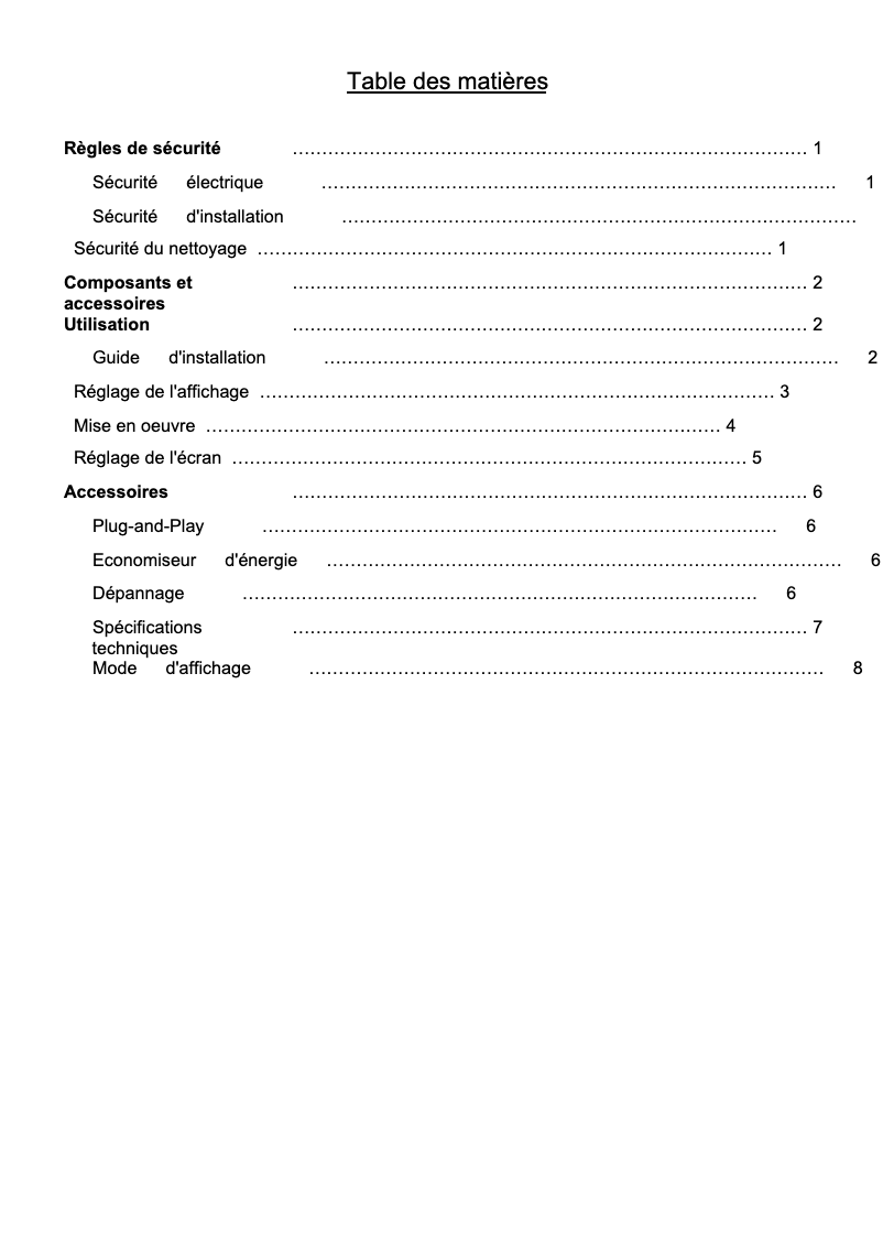 Image de la première page du manuel de l'appareil AL1512