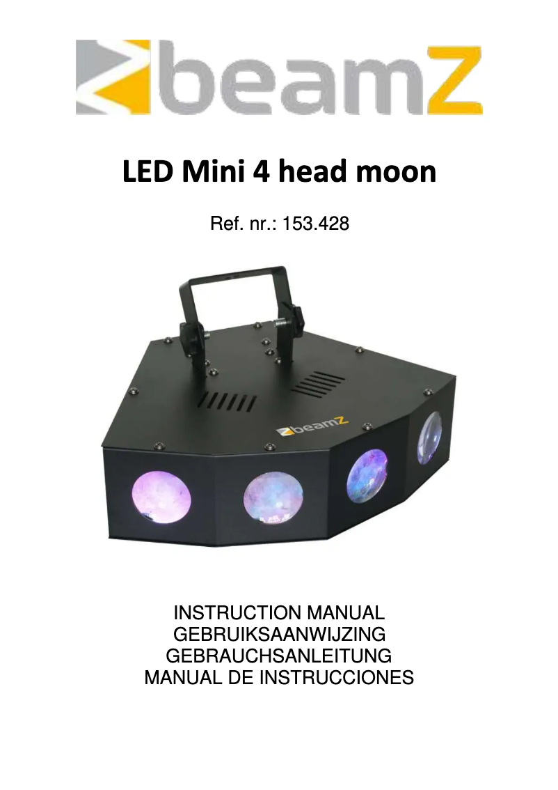 Page n°1 - Manuel utilisateur BeamZ Mini 4 Head Moon 153.428