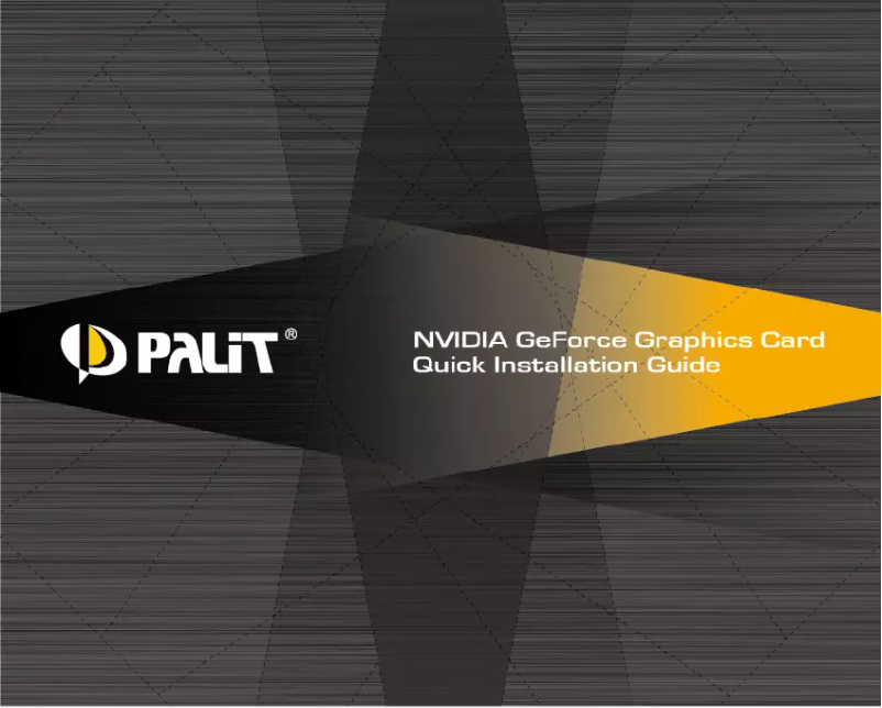 Page n°1 - Manuel utilisateur Palit GeForce GTX 660