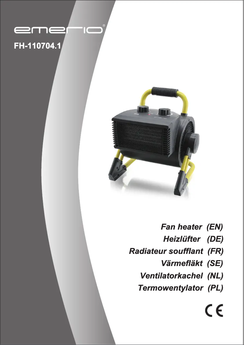 Page n°1 - Manuel utilisateur Emerio FH-110704