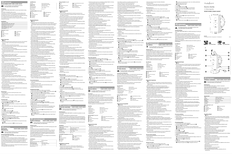 Image de la première page du manuel de l'appareil KAWK130EWT