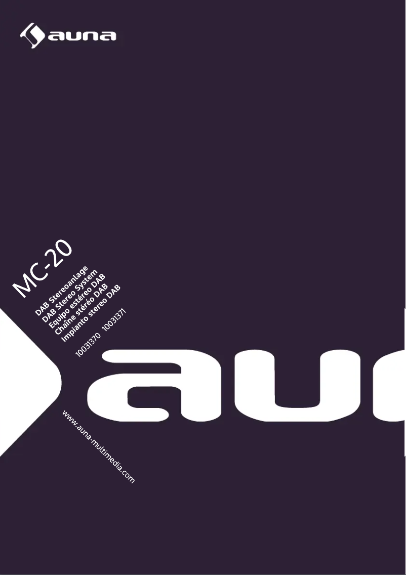 Page 1 de la notice Manuel utilisateur Auna MC-20