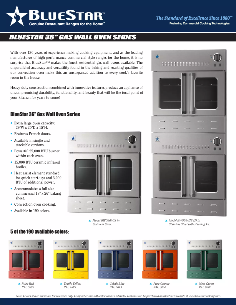 Imagen de la primera página del manual del dispositivo BWO36AGS