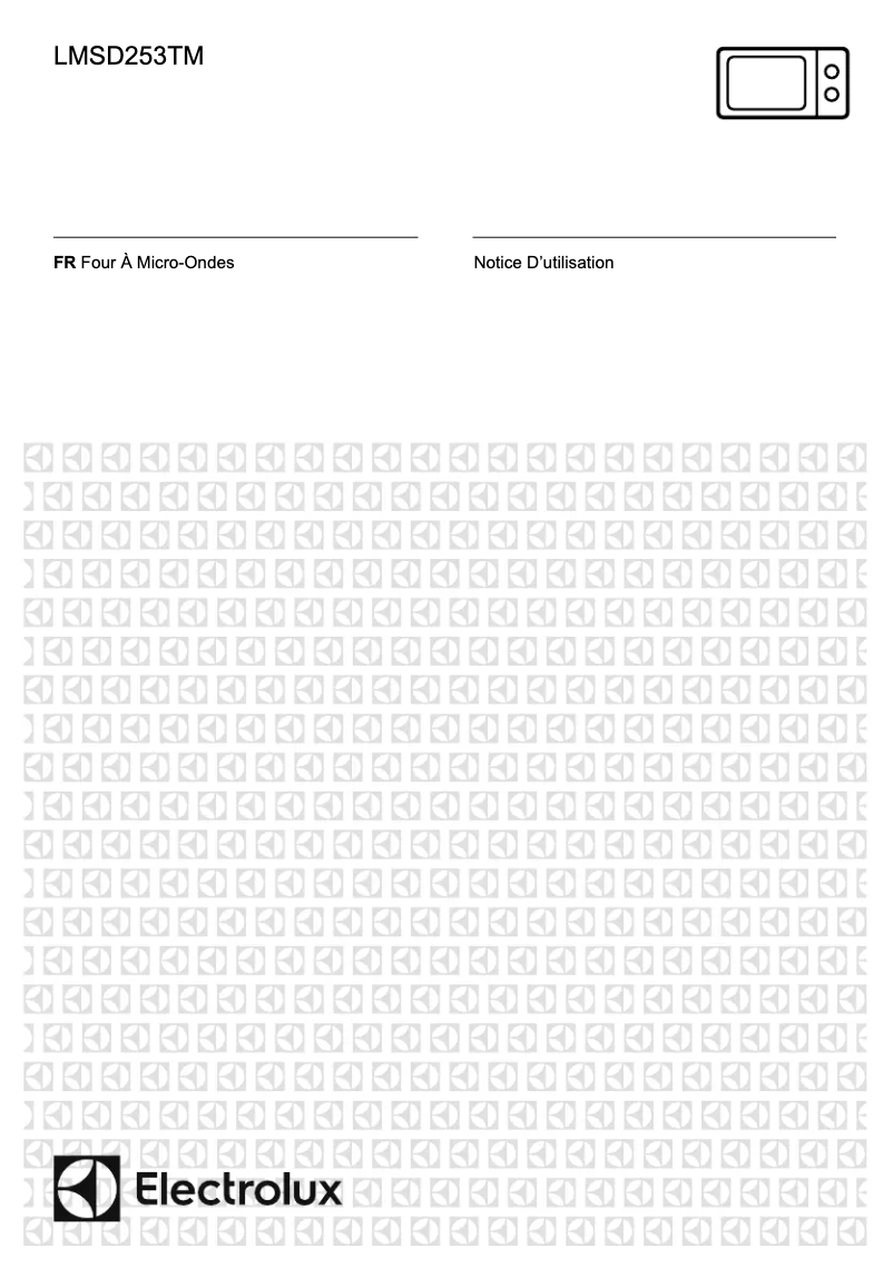Page n°1 - Manuel utilisateur Electrolux LMSD253TM