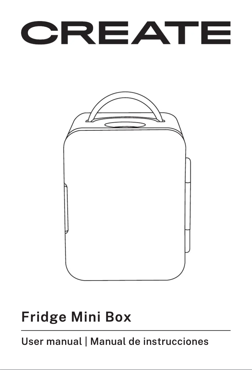 Page 1 de la notice Manuel utilisateur Create Fridge Mini Box