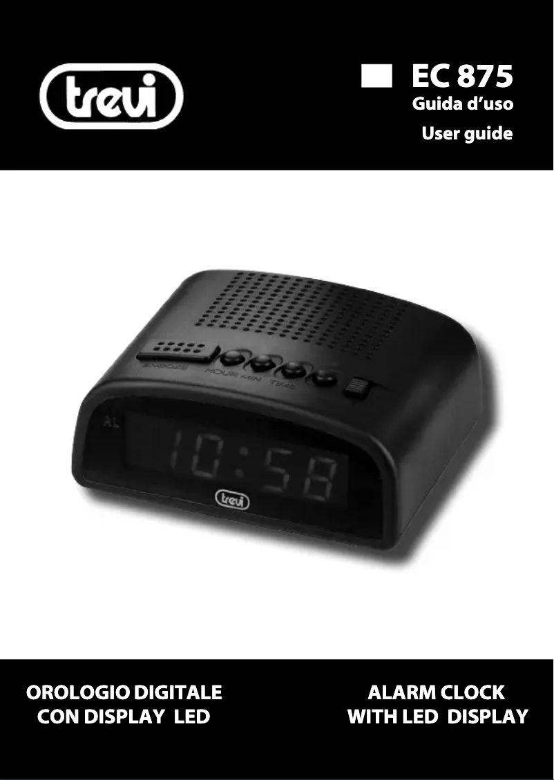 Page 1 de la notice Manuel utilisateur Trevi EC 875