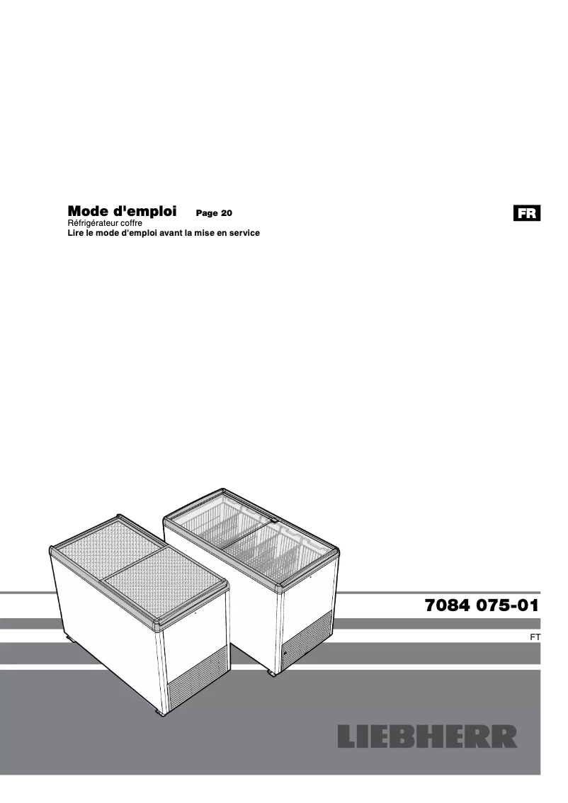 Page 1 de la notice Manuel utilisateur Liebherr FT 3302-20