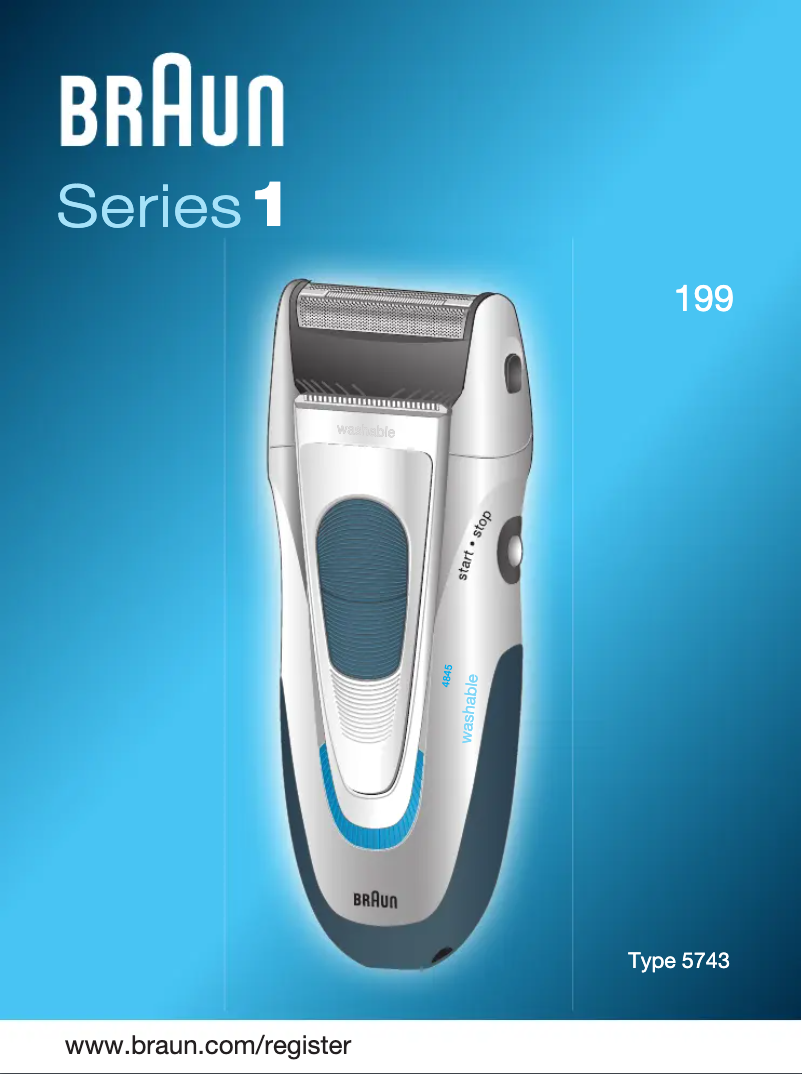 Page 1 de la notice Manuel utilisateur Braun 199 Series 1