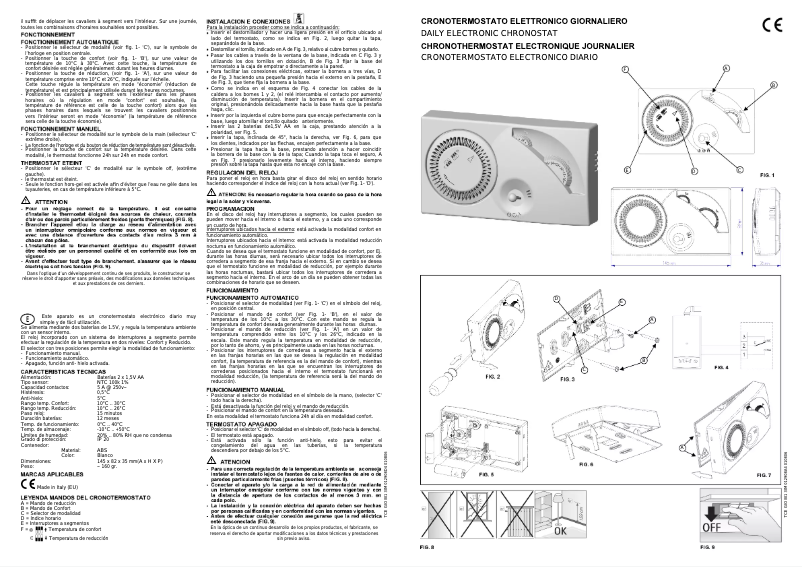 Page 1 de la notice Manuel utilisateur IMIT Chronomix 578070