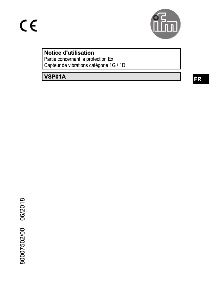 Image de la première page du manuel de l'appareil VSP01A