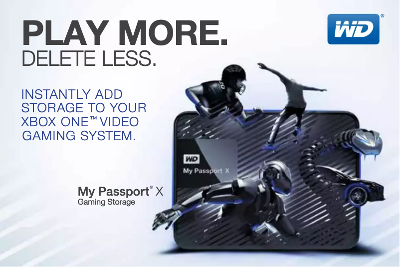 Page 1 de la notice Brochure Western Digital My Passport X