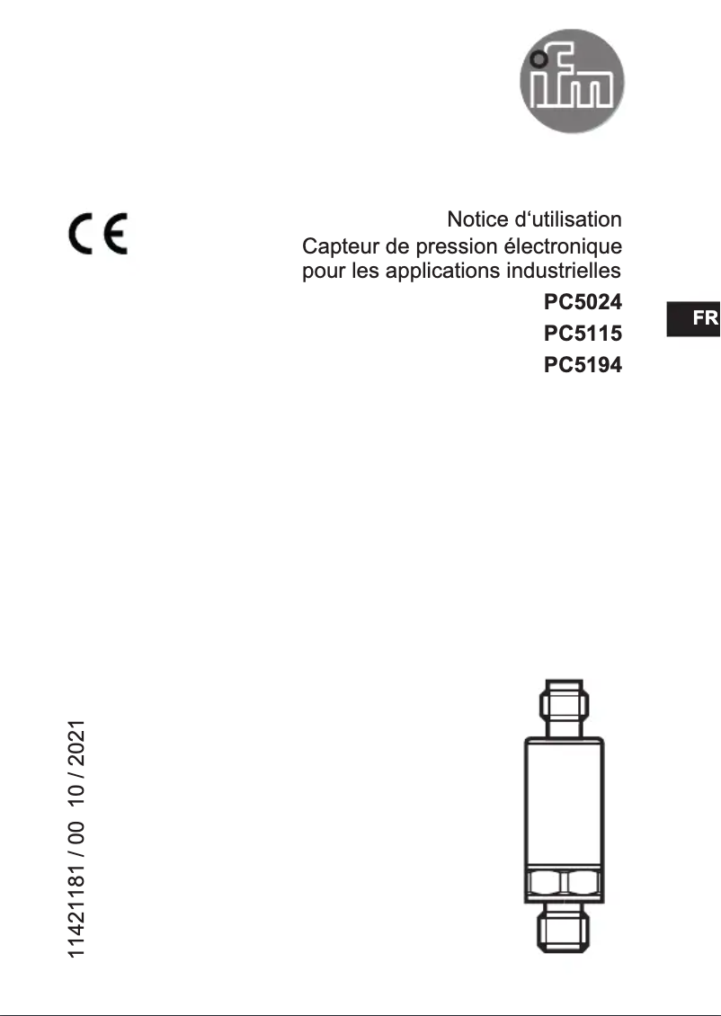 Page 1 de la notice Manuel utilisateur IFM PC5194
