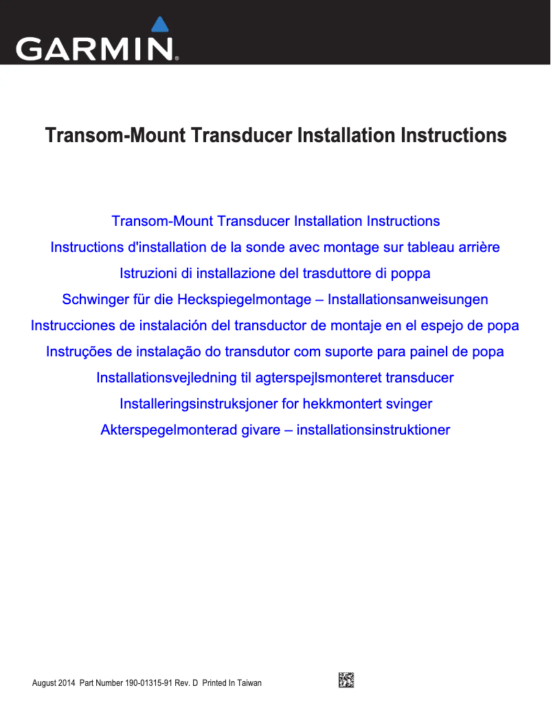 Page 1 de la notice Guide d'installation Garmin STRIKER 4dv