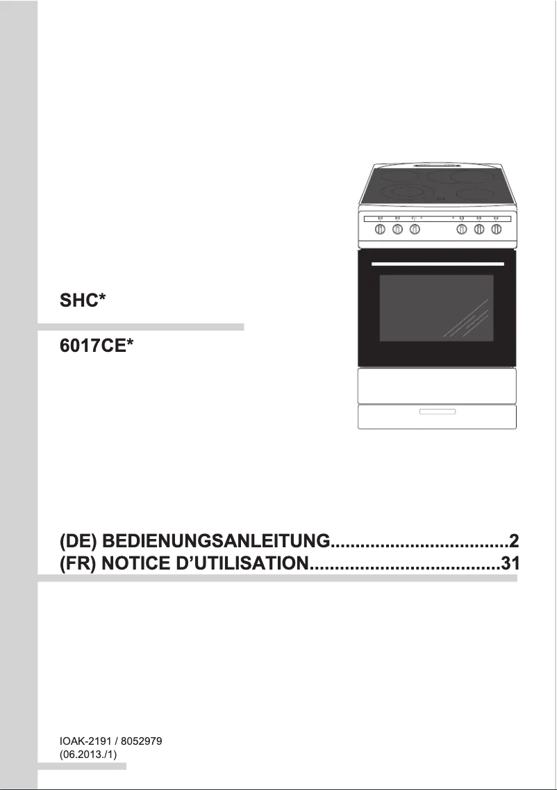 Page n°1 - Manuel utilisateur Amica SHC 11662 W