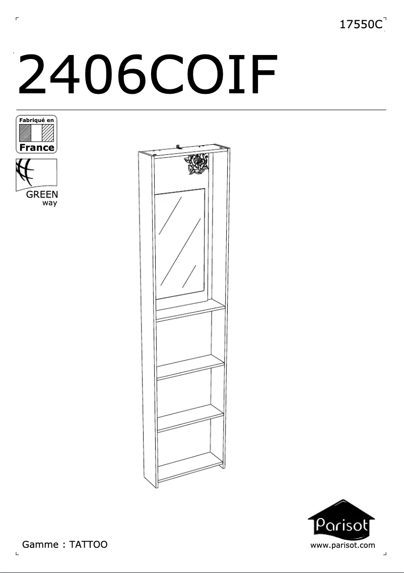 Page n°1 - Manuel utilisateur Parisot Tattoo 2406COIF