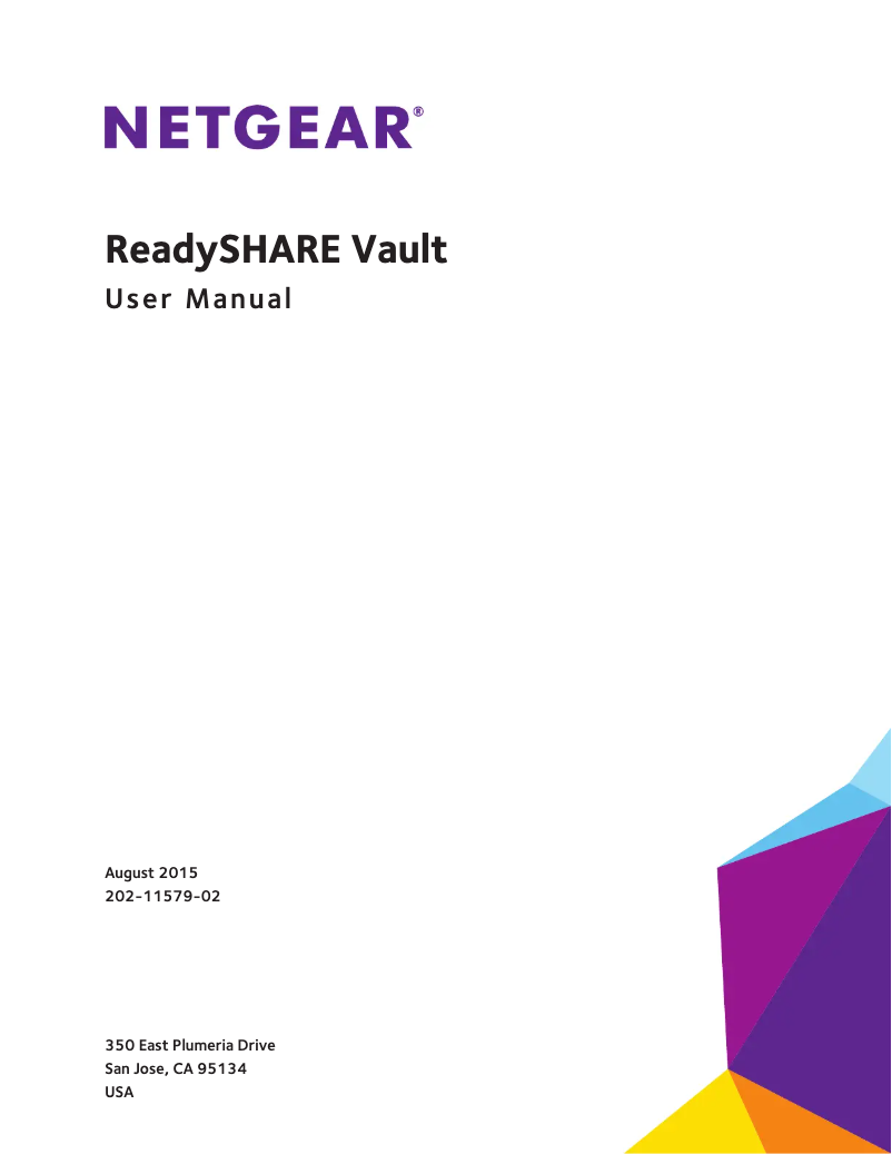 Page n°1 - Manuel utilisateur Netgear ReadySHARE Vault