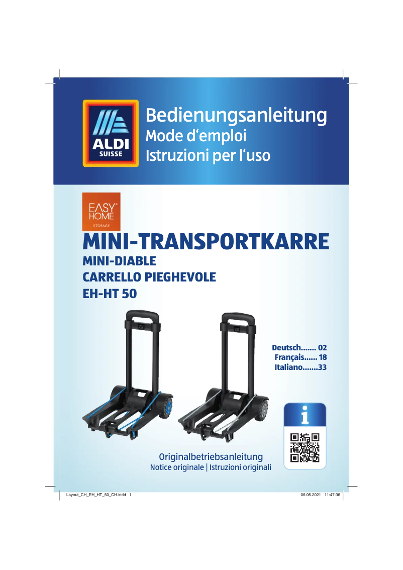 Image de la première page du manuel de l'appareil EH-HT 50