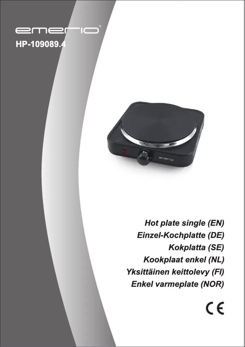 Page n°1 - Manuel utilisateur Emerio HP-109089