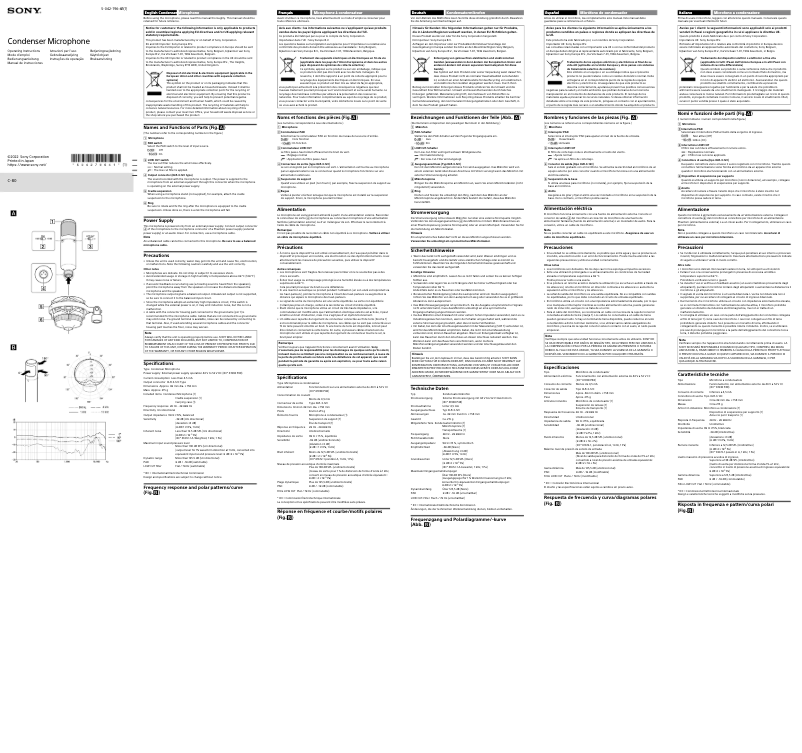 Image de la première page du manuel de l'appareil C-80