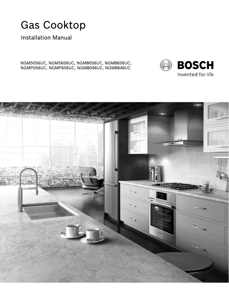 Page 1 de la notice Guide d'installation Bosch NGM8646UC