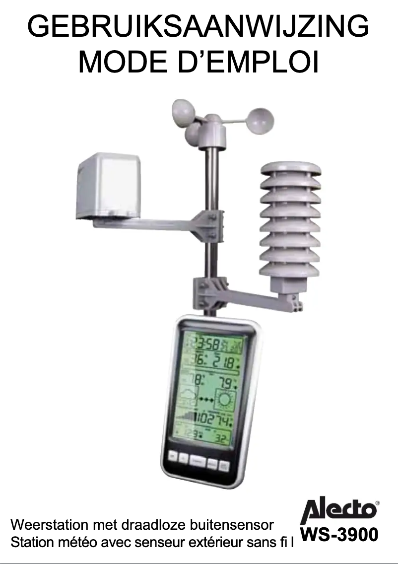 Page 1 de la notice Manuel utilisateur Alecto WS-3900