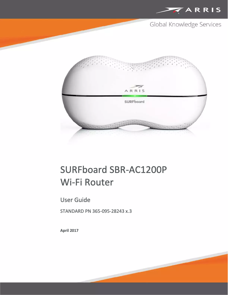 Page 1 of the manual User Manual Arris SURFboard SBR-AC1200P