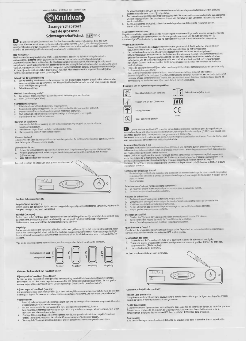 Page n°1 - Manuel utilisateur Kruidvat W1-C