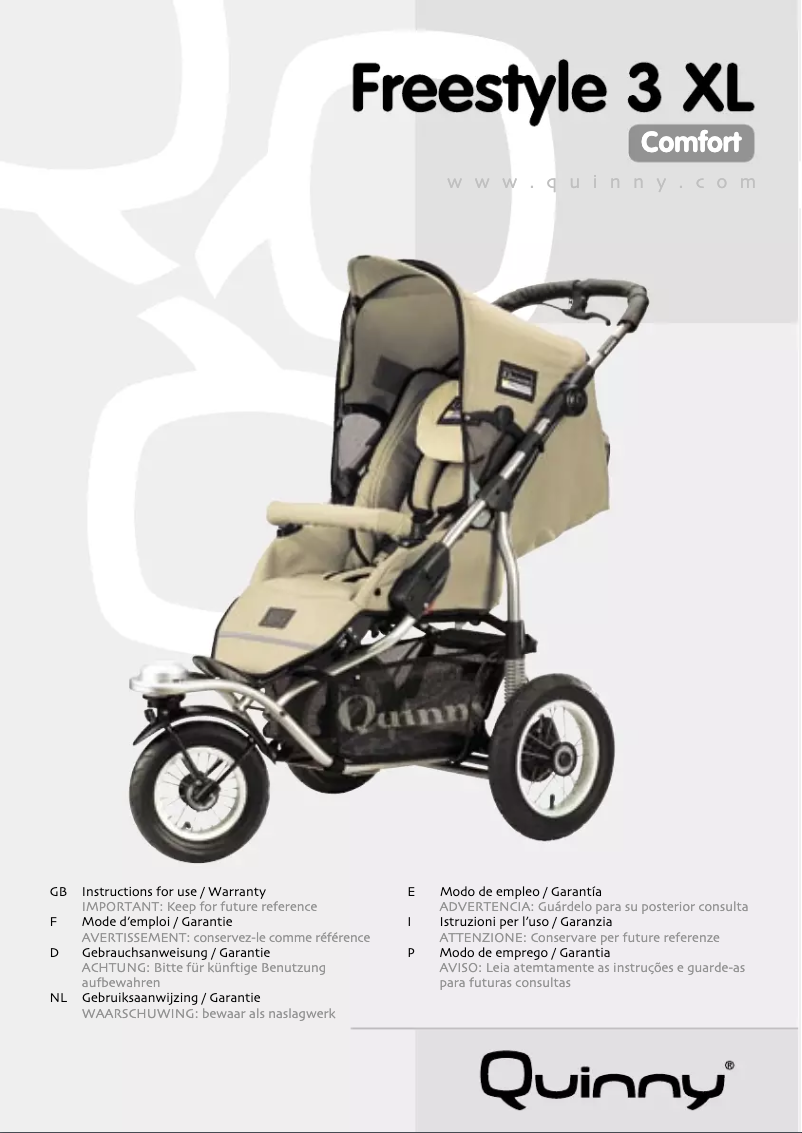 Image de la première page du manuel de l'appareil Freestyle 3 XL